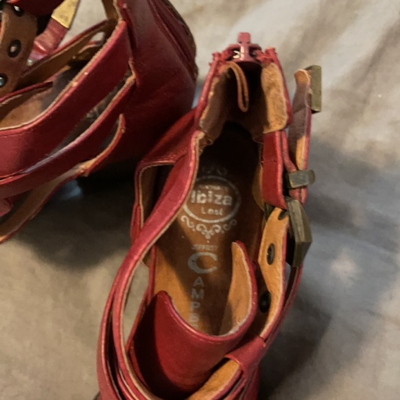 Jeffrey Campbell Strappy Red Booties - Picture 5 of 5